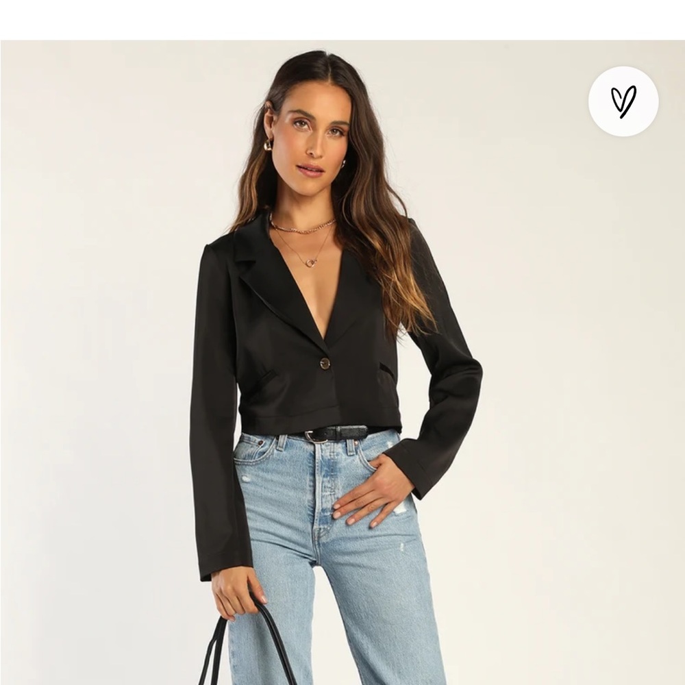 Crop blazer from lulus